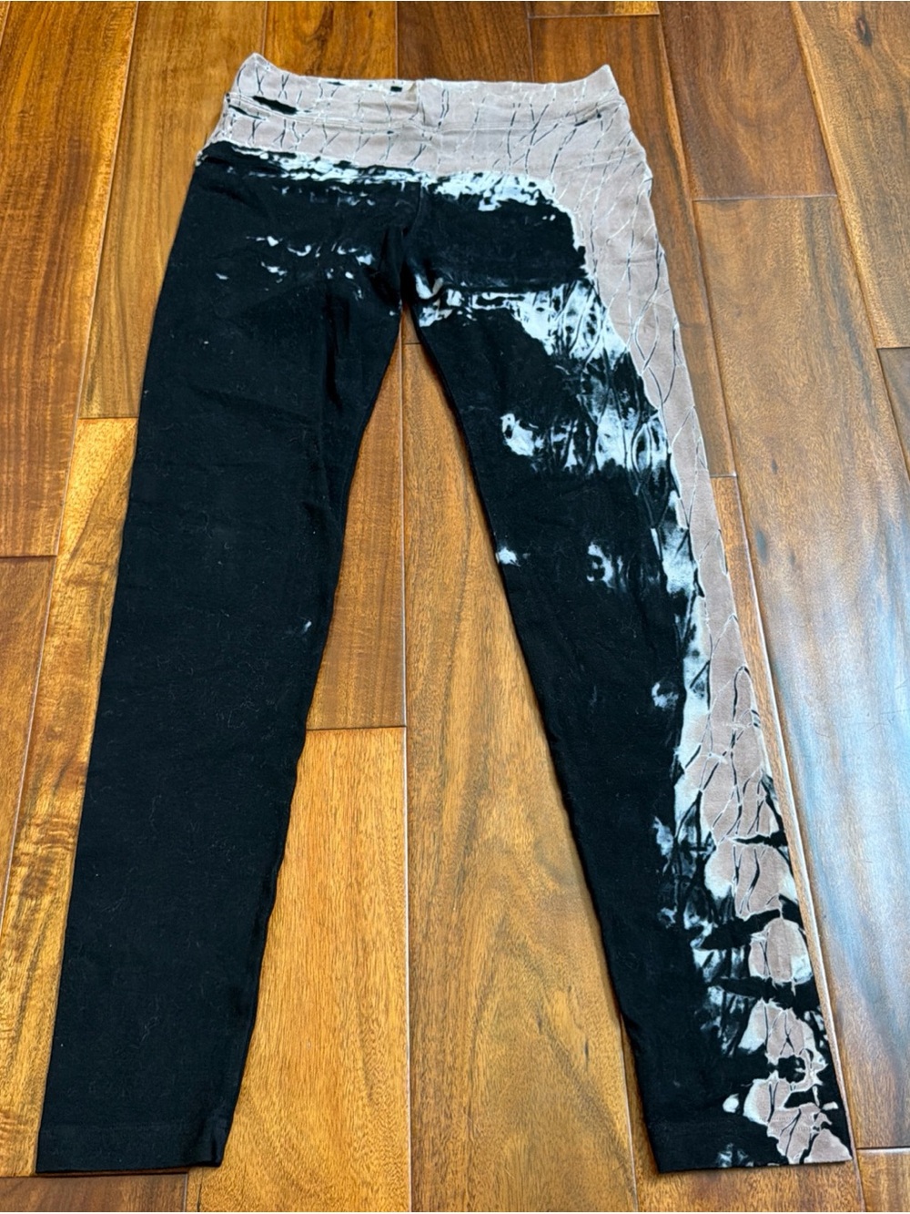 Vtg Y2K Hard Tail Forever Flat Waist Tie-Dye Leggings Pants Size Medium